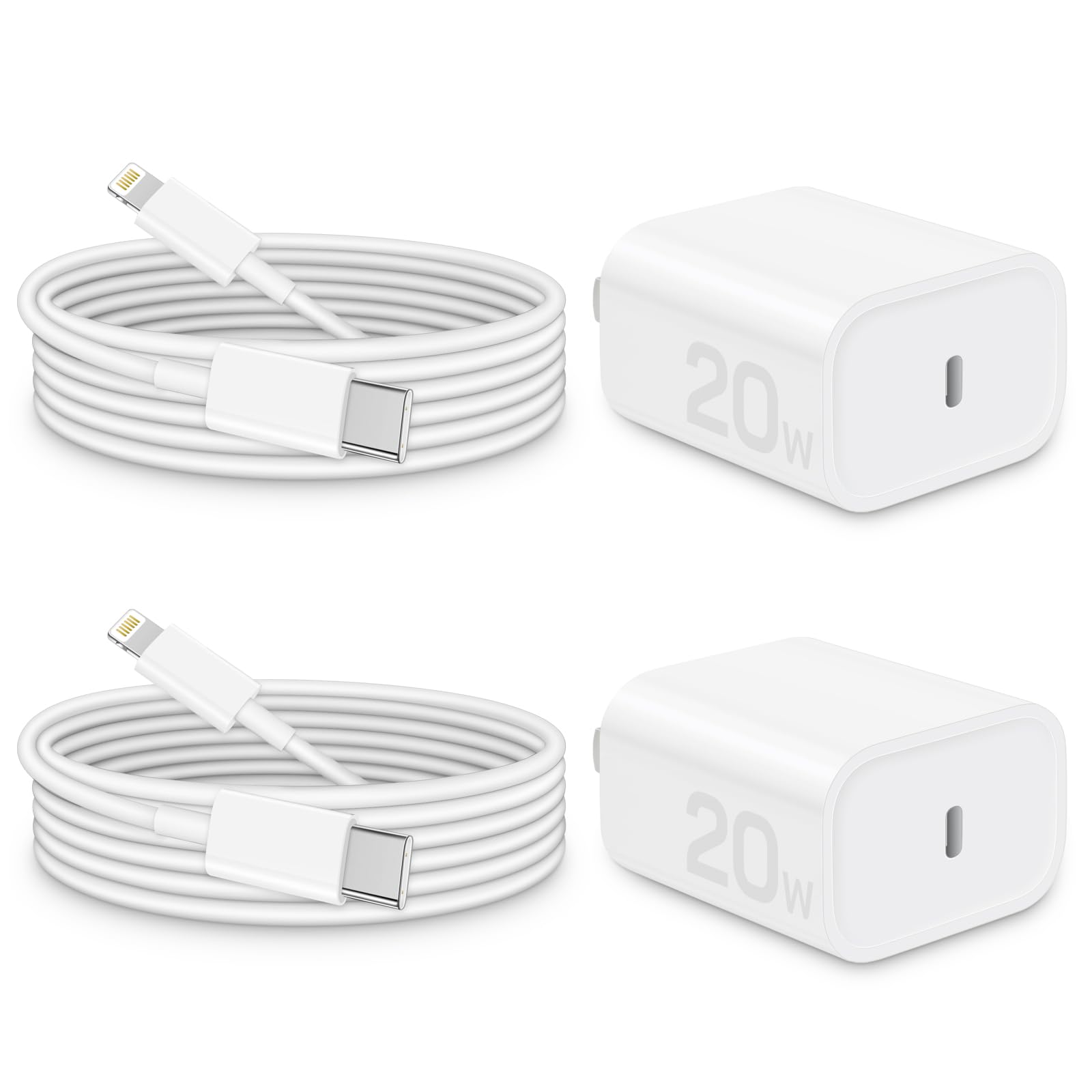 2Pin 20w iPhone Fast Charger with Cable